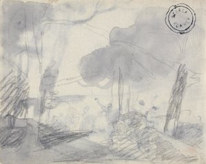 Sketch of Trees by George Romney